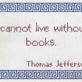 Cannot Live W/out Books Pillow