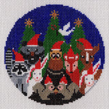 Christmas Forest Friends Round