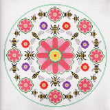 Flowers & Bees Pillow