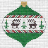 X-mas Ball w/Reindeer Ornament